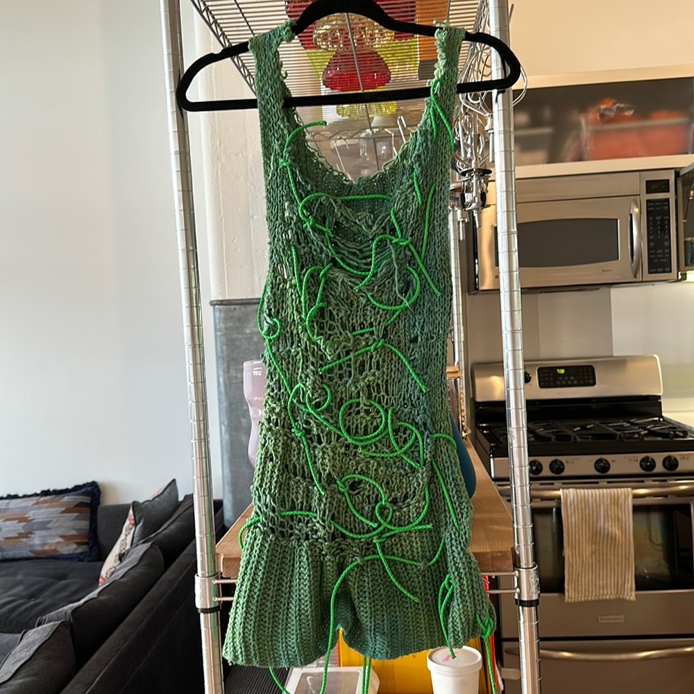 Handmade knitted dress